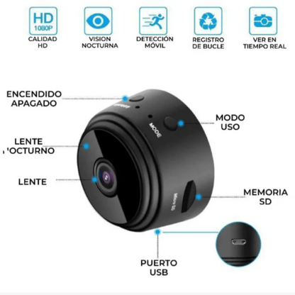 🕵️‍♂️ MINI CÁMARA WIFI HD